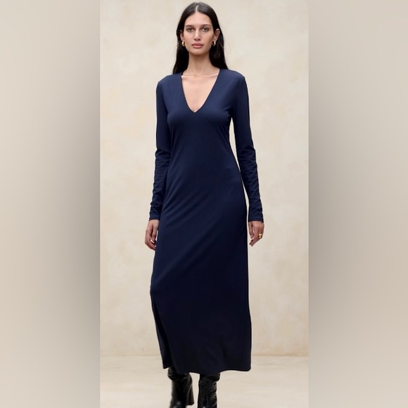 BANANA REPUBLIC LOLA JERSEY MAXI DRESS - Picture 4 of 7